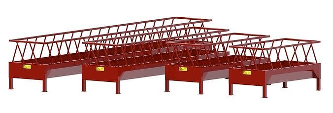 Farmco Cattle Feeders  Low-poly 3D model