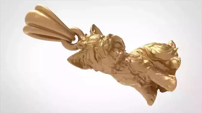 Dog Yorkshire Terrier Pendant  3D print model