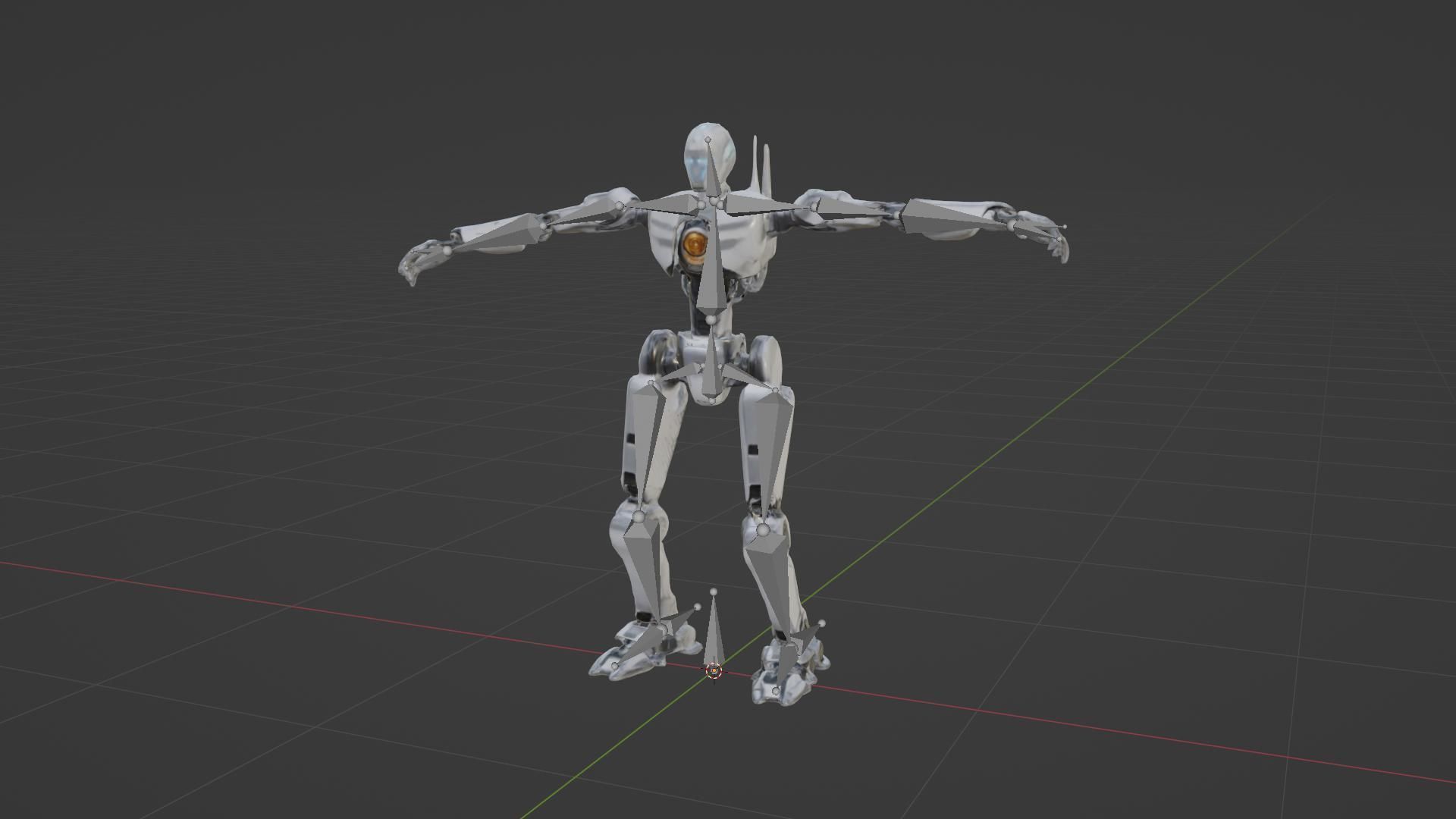 Robot rigging 3D model_7
