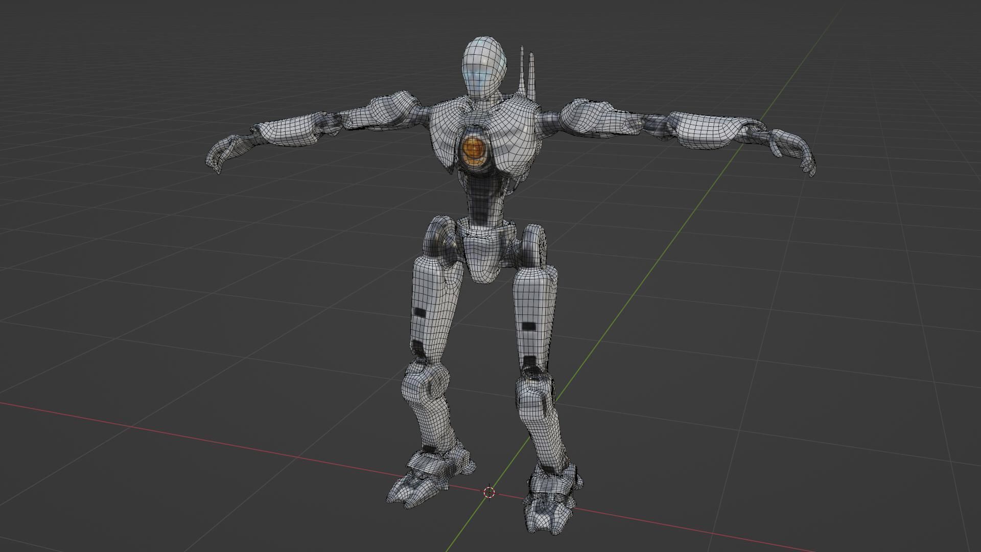 Robot rigging 3D model_8