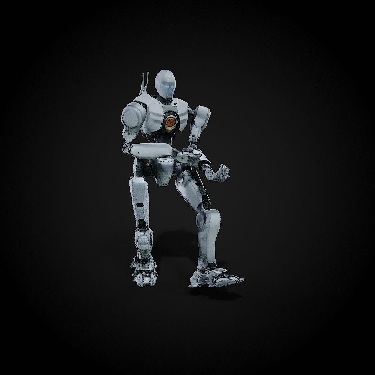 Robot rigging 3D model_4
