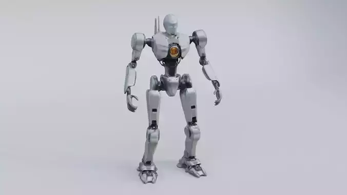 Robot rigging 3D model