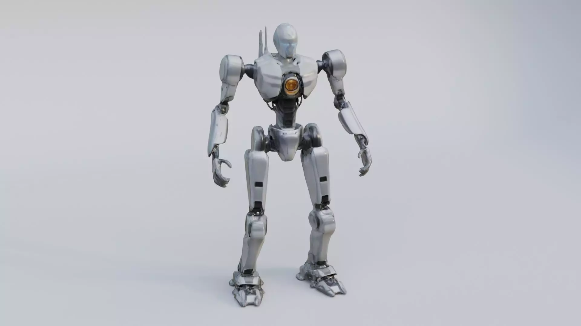 Robot rigging 3D model_0