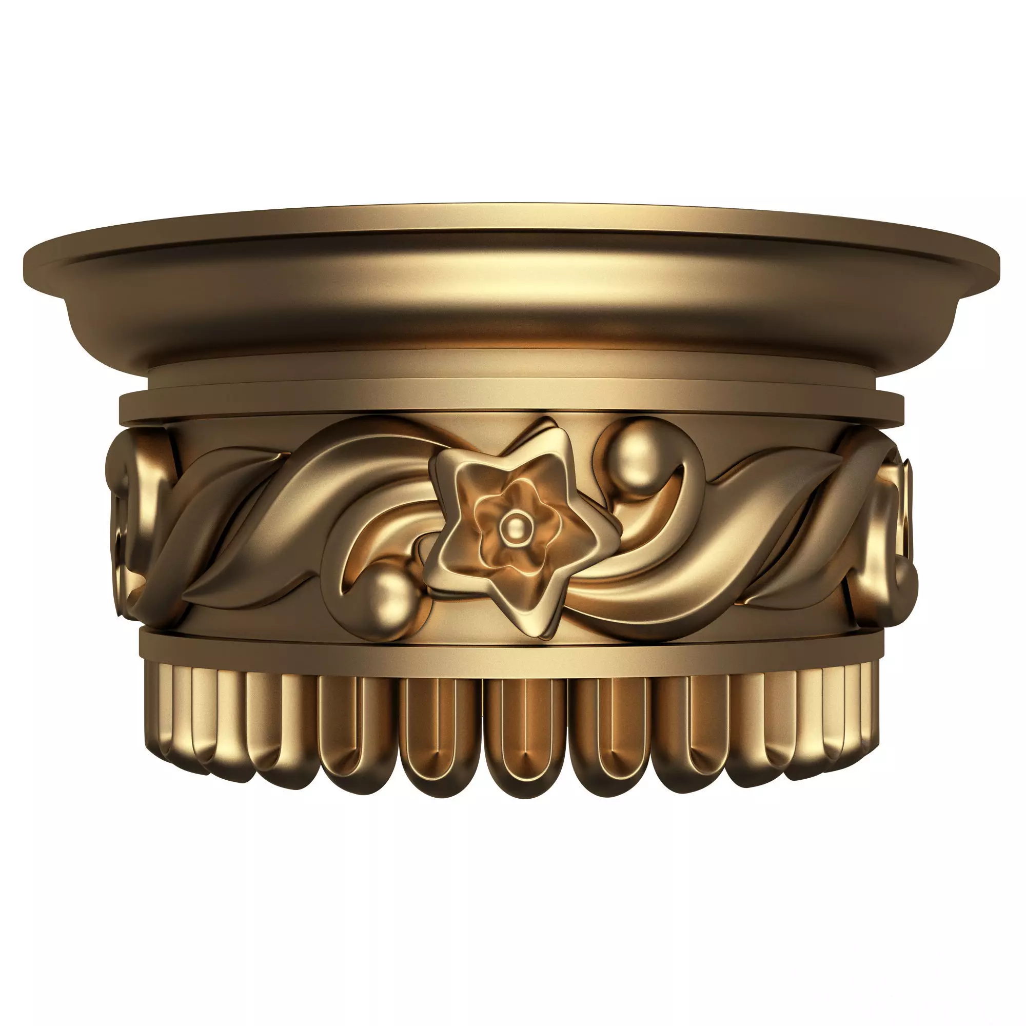 Carved Capital 1402 Low-poly 3D model
