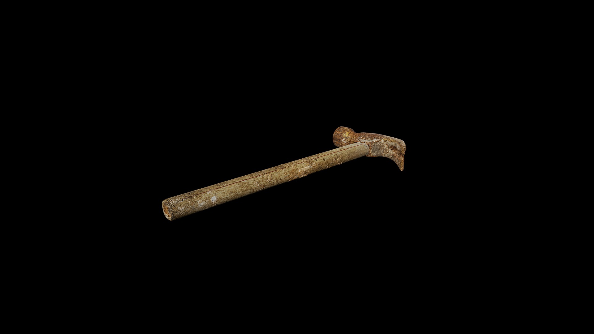 Anydrafts Old claw hammer 03 Low-poly 3D model_7