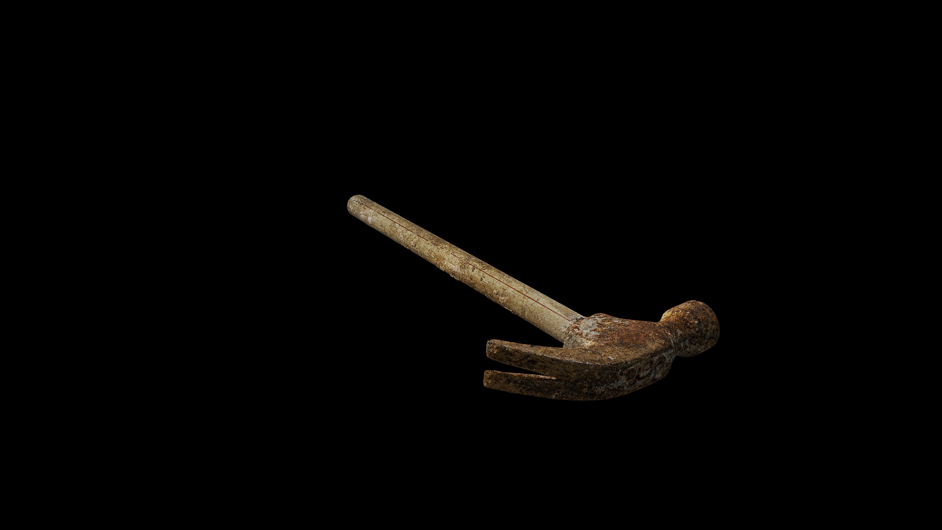 Anydrafts Old claw hammer 03 Low-poly 3D model_6