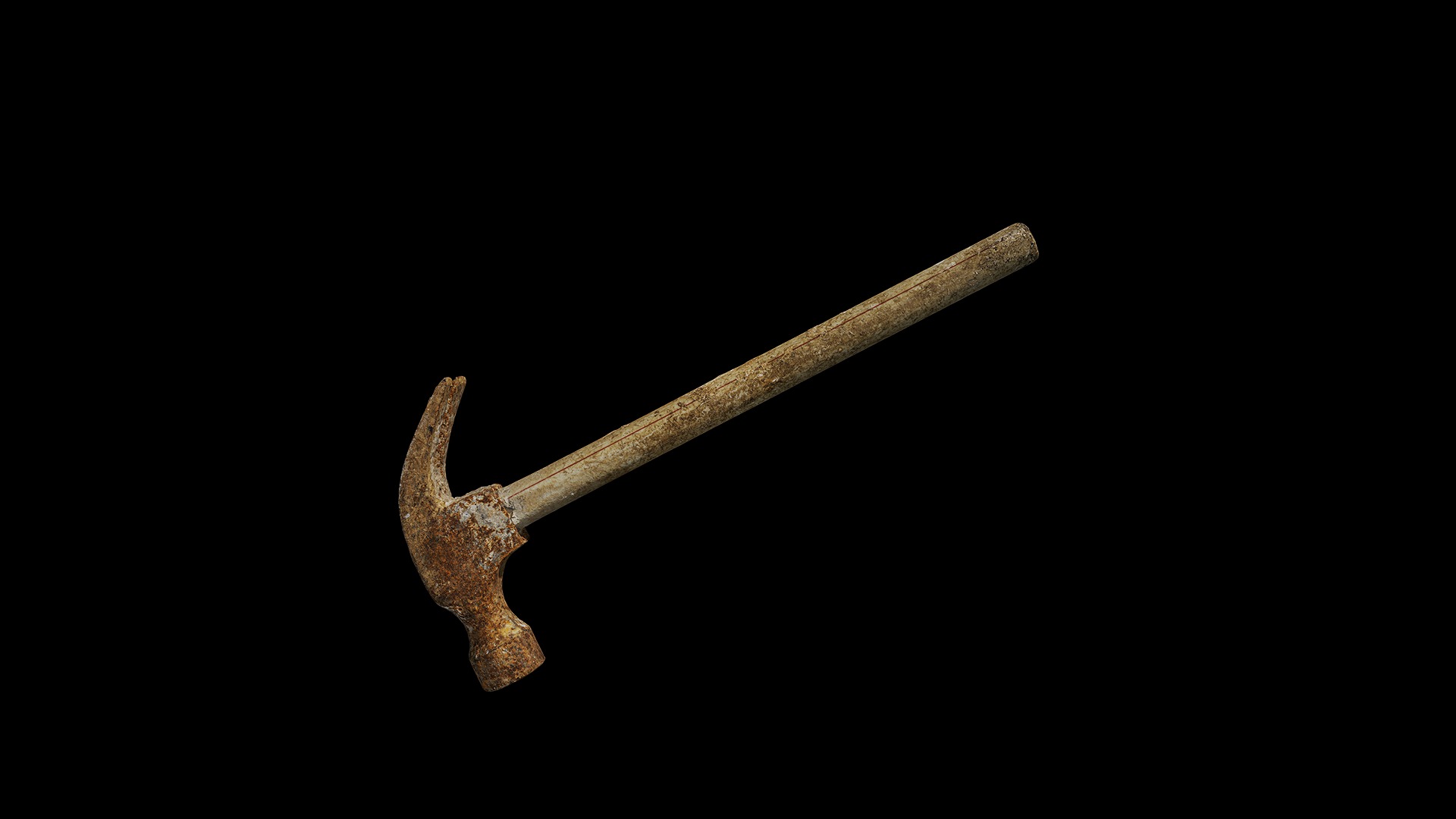 Anydrafts Old claw hammer 03 Low-poly 3D model_5