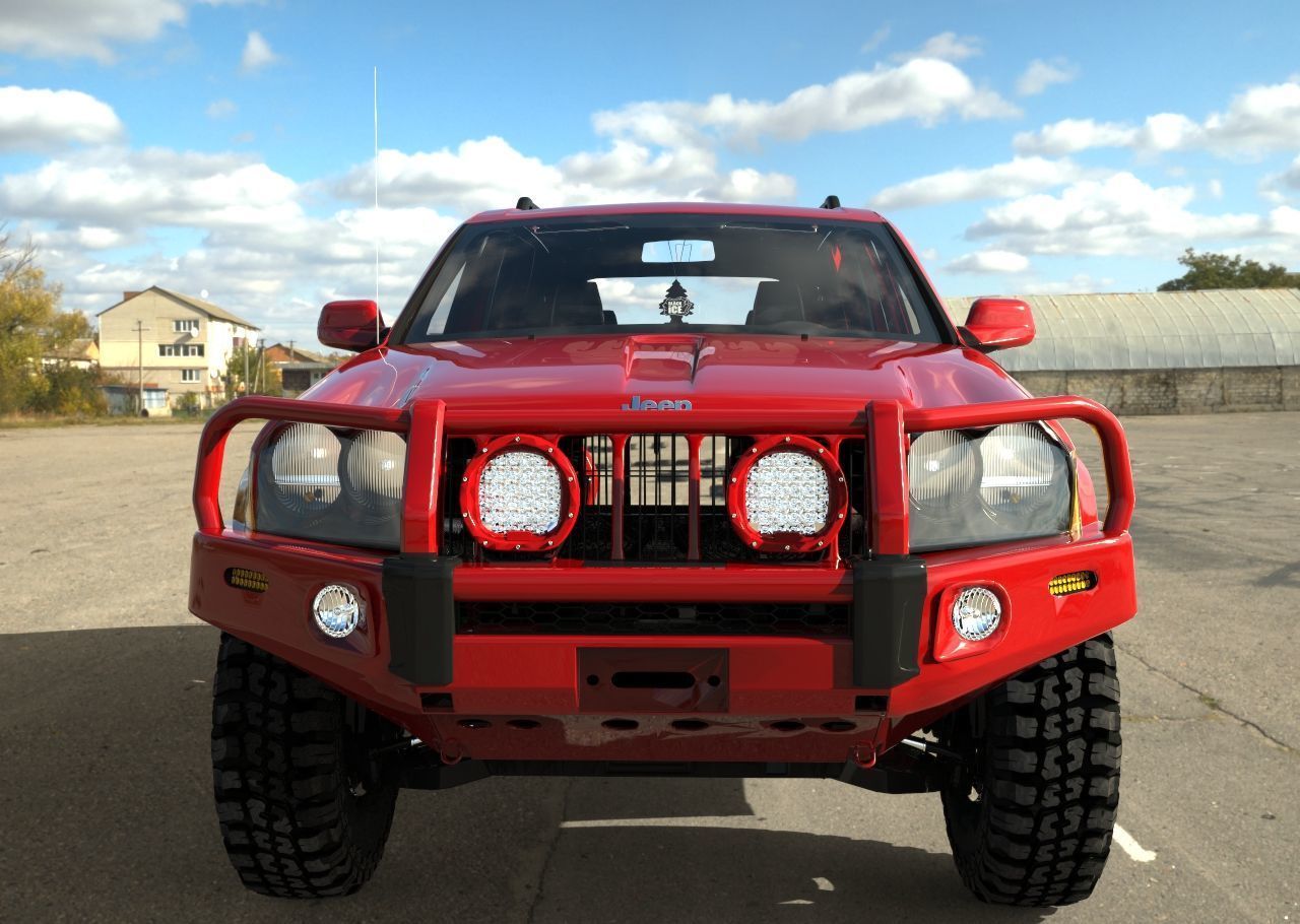 JEEP GRAND CHEROKKE ARB RED  3D model_1