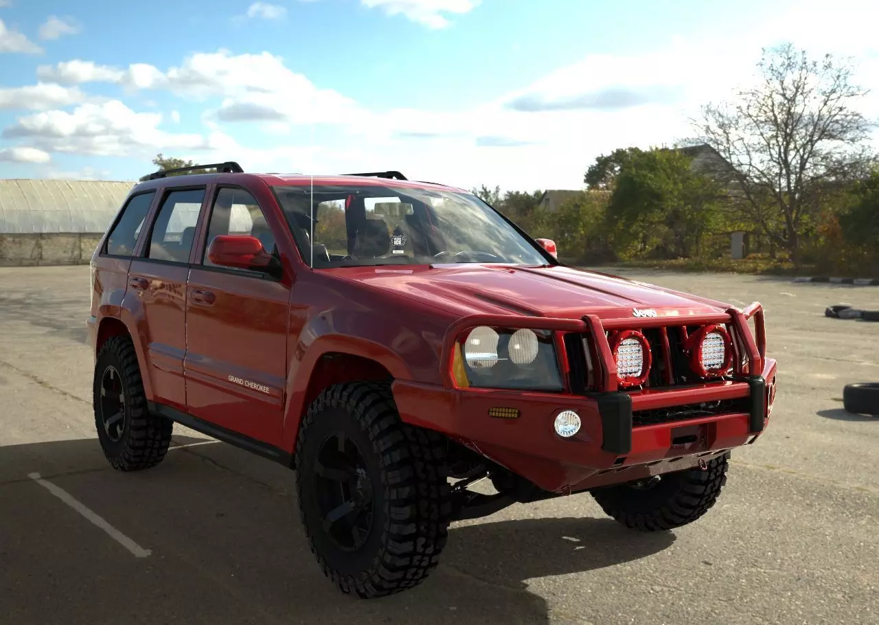 JEEP GRAND CHEROKKE ARB RED  3D model_0