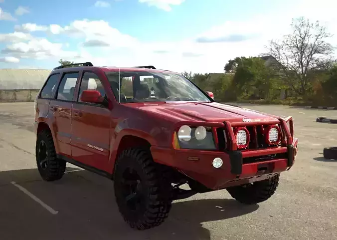JEEP GRAND CHEROKKE ARB RED  3D model