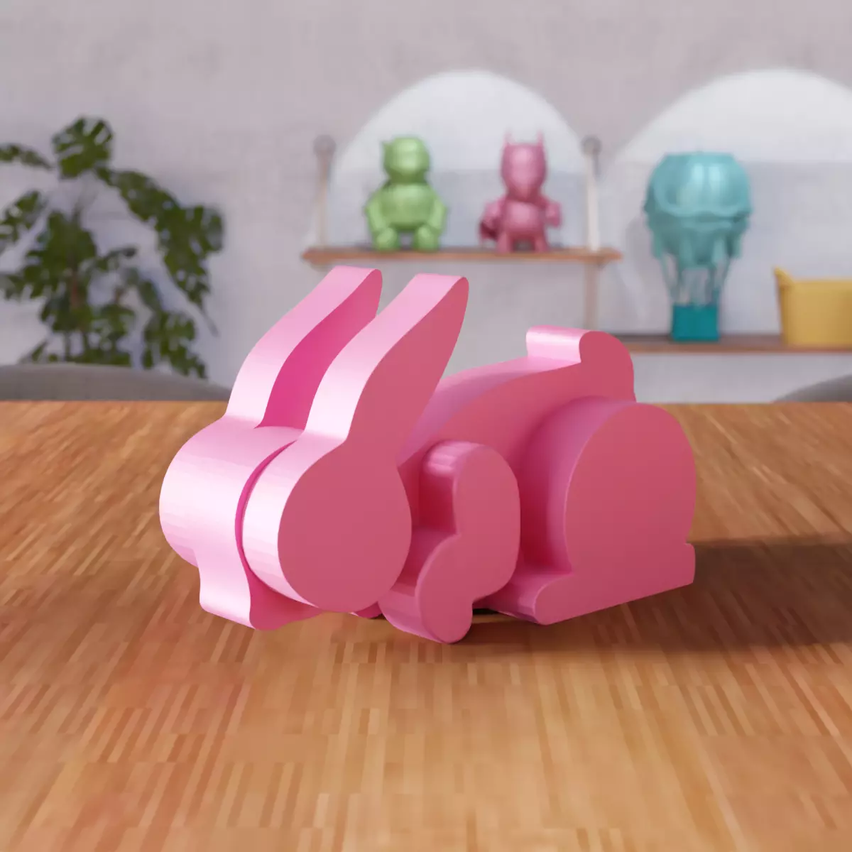 Couple Easter Bunny - 333 3D print model_7