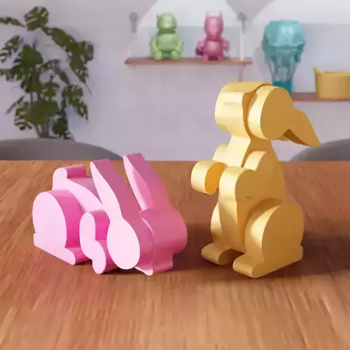 Couple Easter Bunny - 333