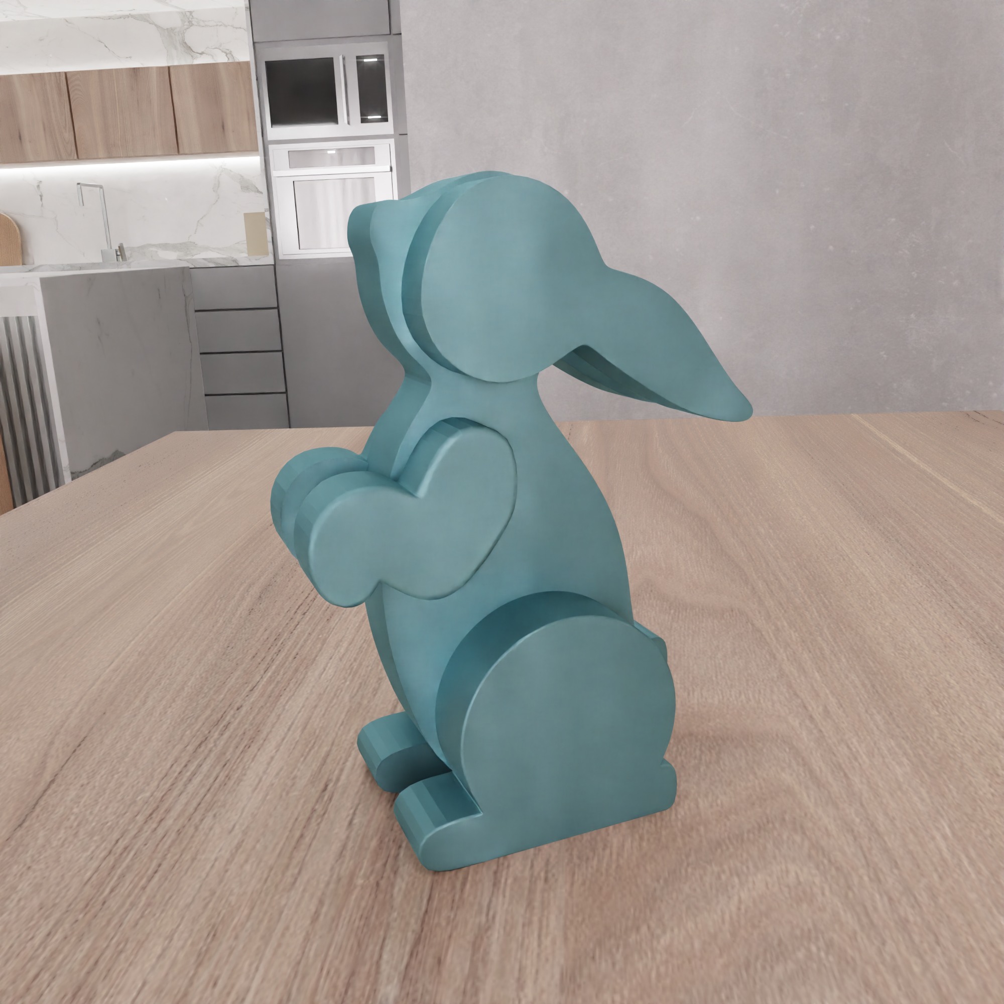 Couple Easter Bunny - 333 3D print model_10