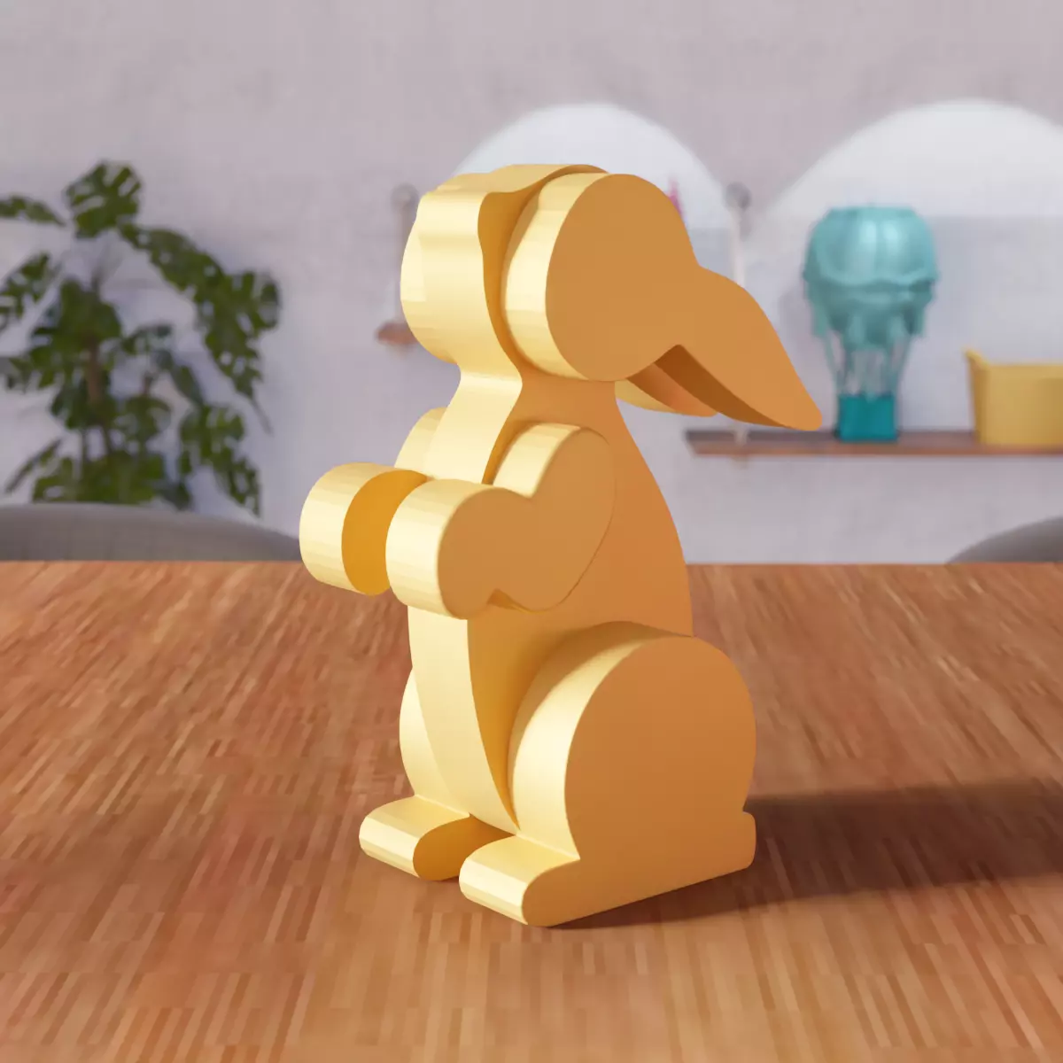 Couple Easter Bunny - 333 3D print model_4