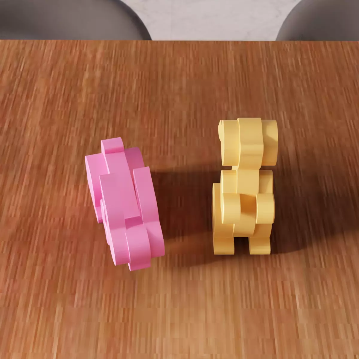 Couple Easter Bunny - 333 3D print model_6