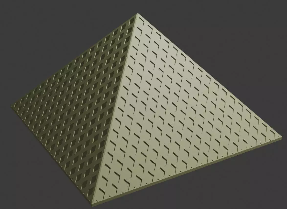 Pirmide del Louvre Free 3D model_0