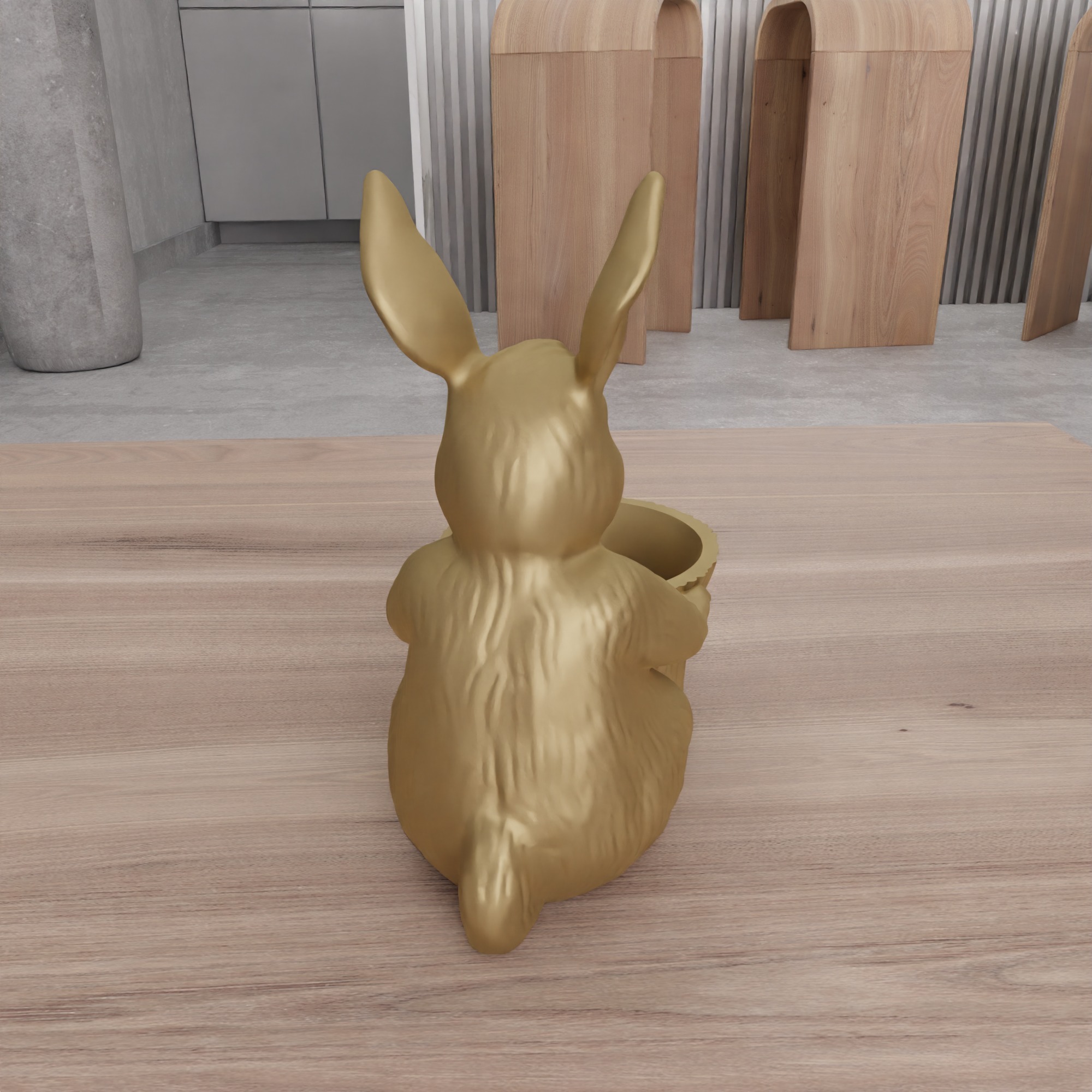 Easter Bunny Egg Basket Figure - 330 3D print model_11