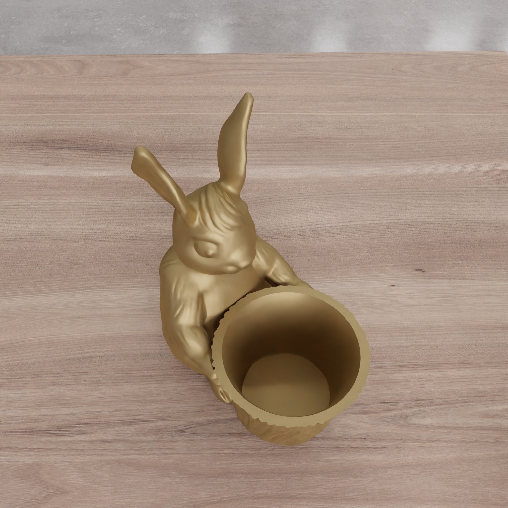 Easter Bunny Egg Basket Figure - 330 3D print model_12