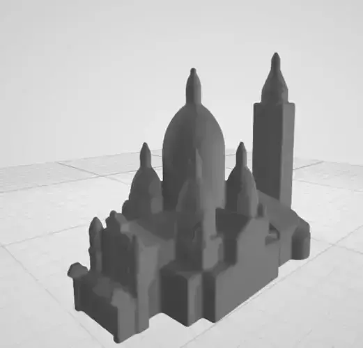 La Basilica del Sagrado Corazon de Montmartre  Free 3D model
