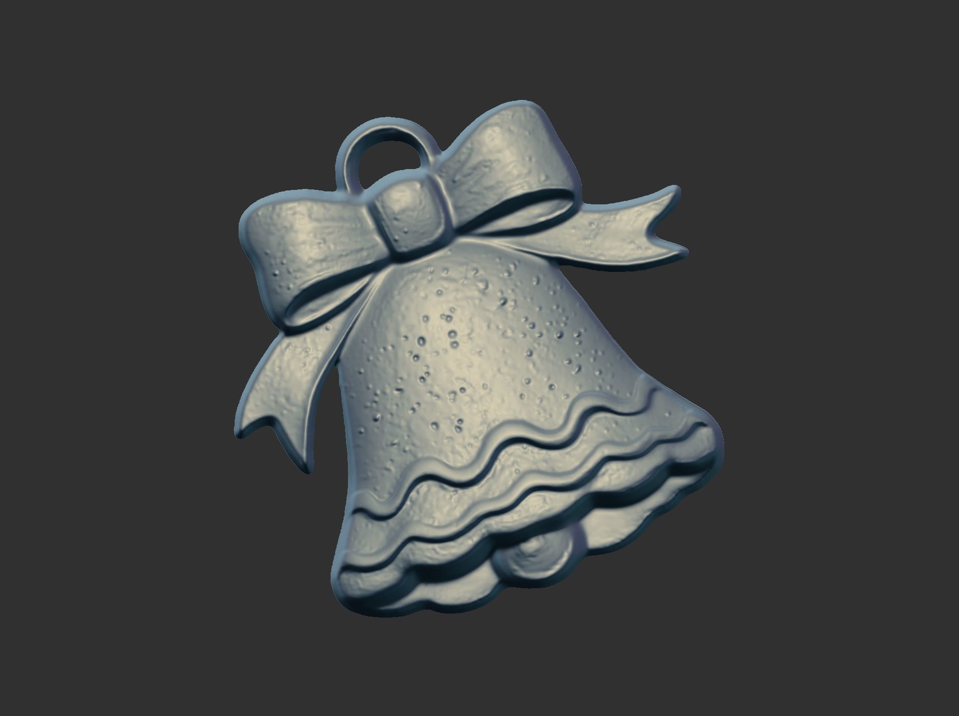 christmas tree  bell decor  3D print model_4
