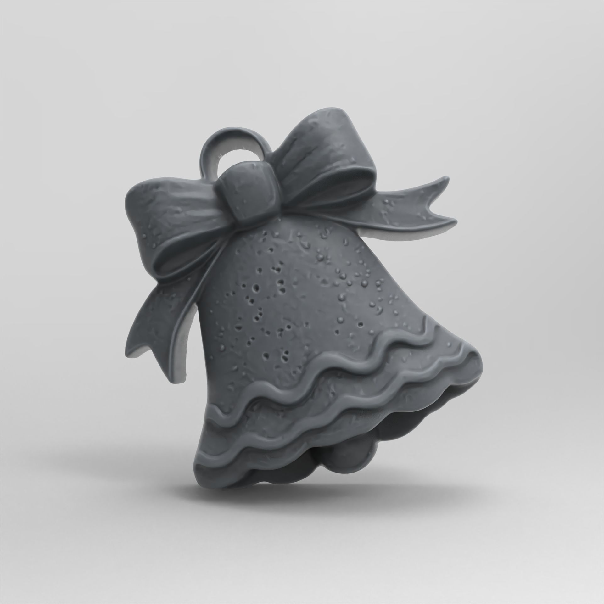 christmas tree  bell decor  3D print model_2