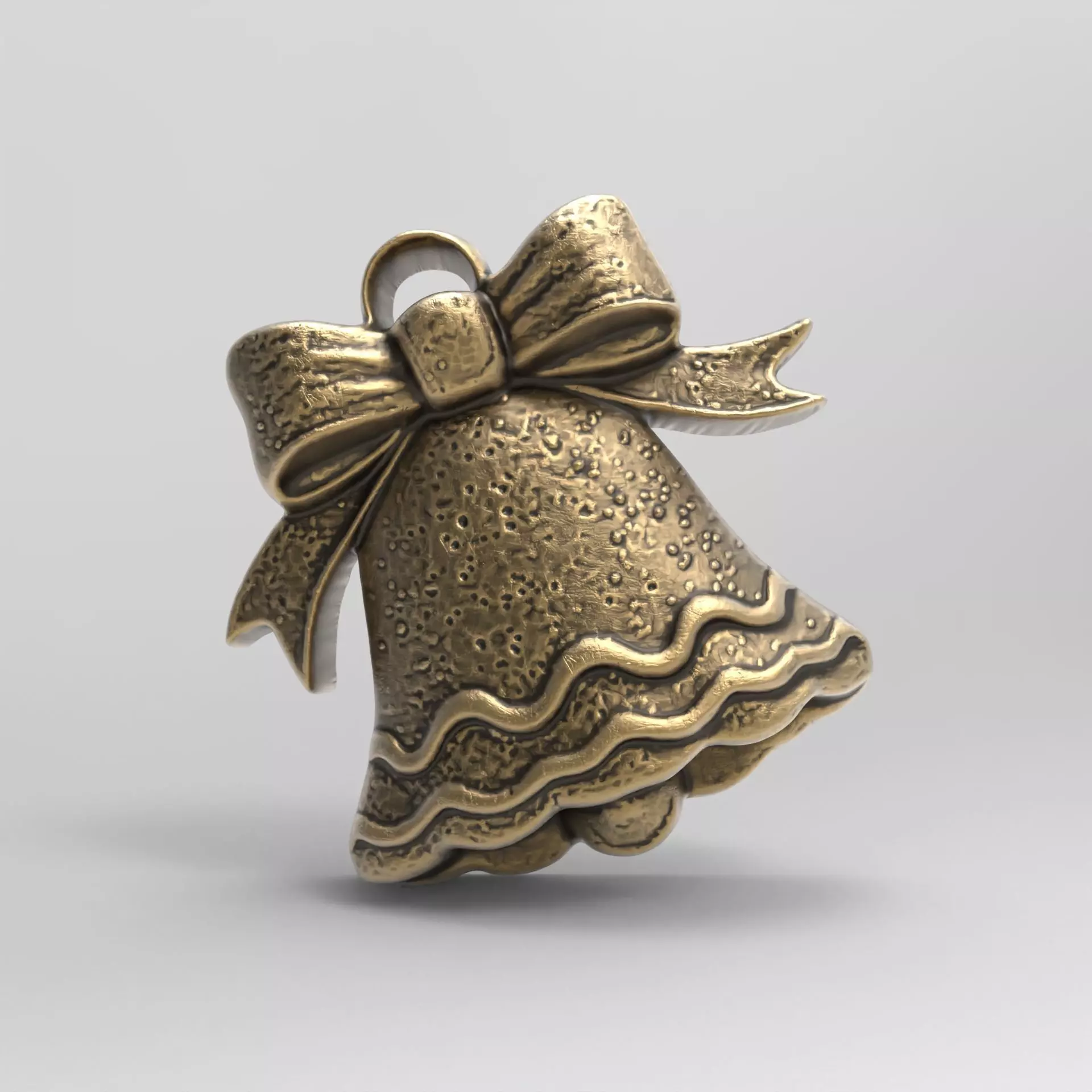 christmas tree  bell decor  3D print model_0