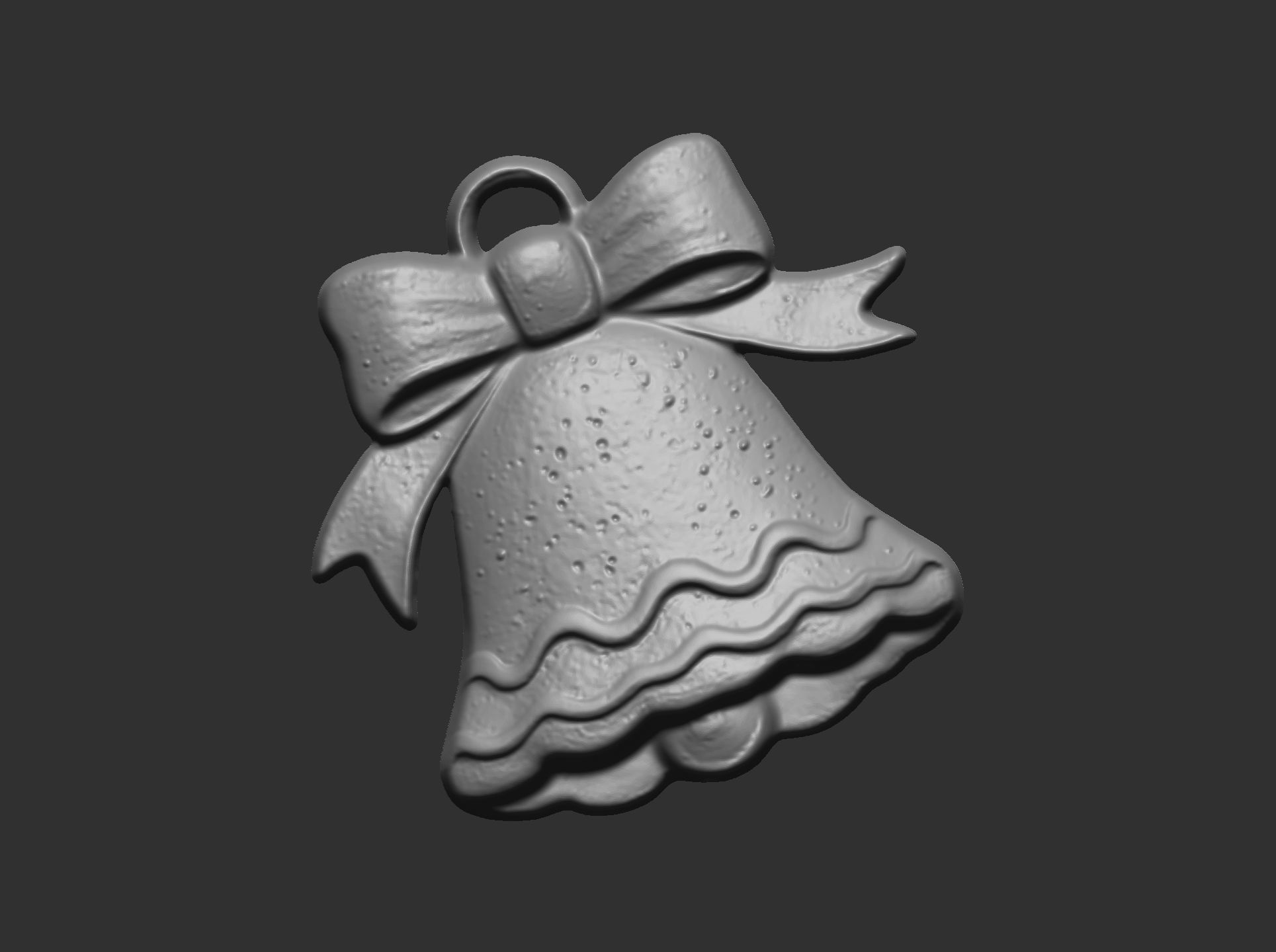christmas tree  bell decor  3D print model_5