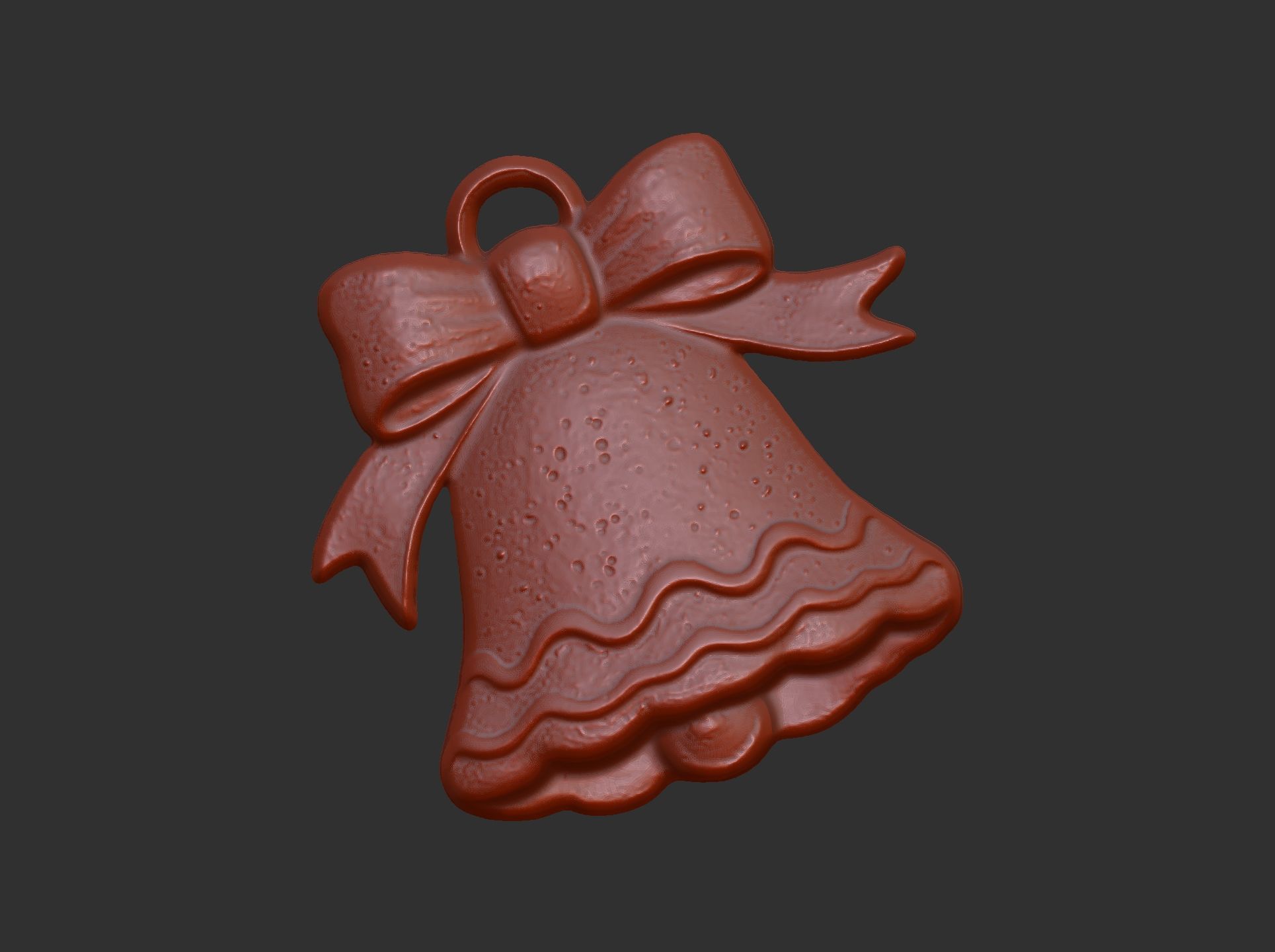 christmas tree  bell decor  3D print model_3