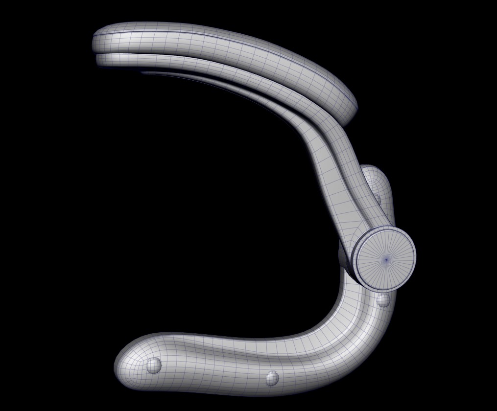 Chair armrests collection Low-poly 3D model_16