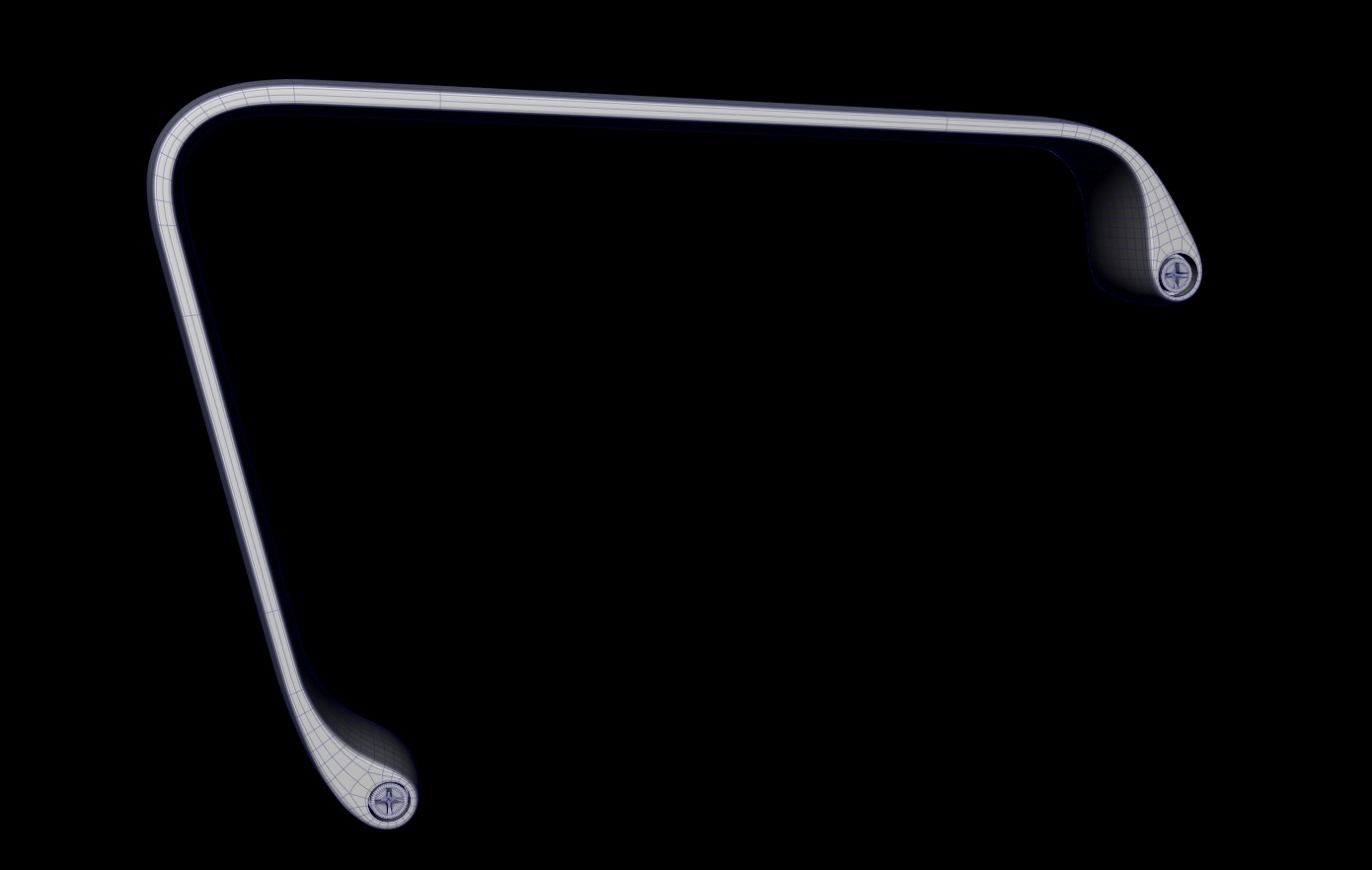 Chair armrests collection Low-poly 3D model_20