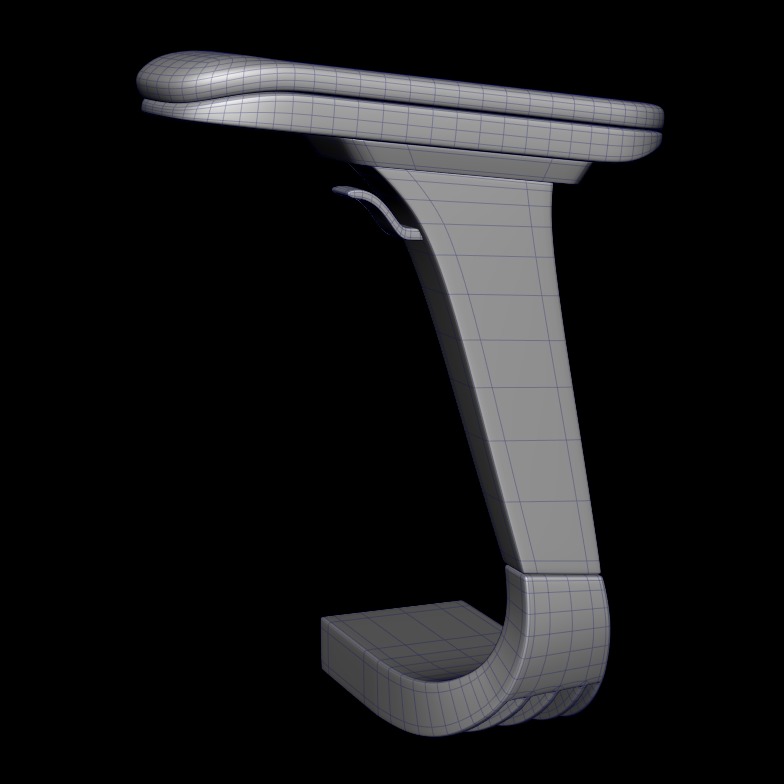 Chair armrests collection Low-poly 3D model_24