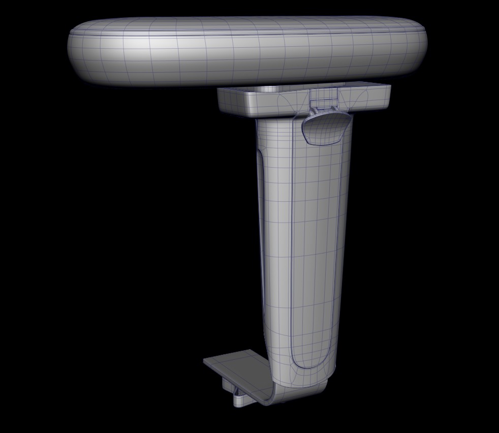 Chair armrests collection Low-poly 3D model_21