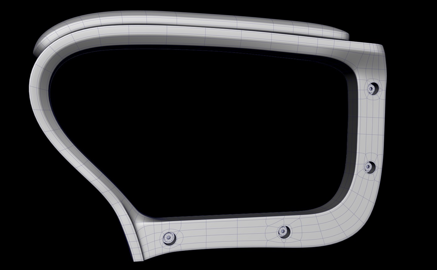 Chair armrests collection Low-poly 3D model_14