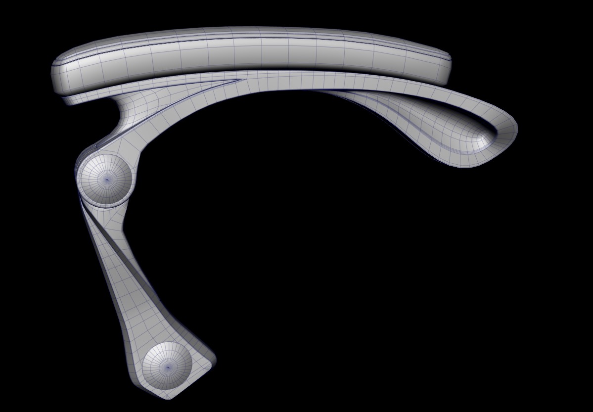 Chair armrests collection Low-poly 3D model_8