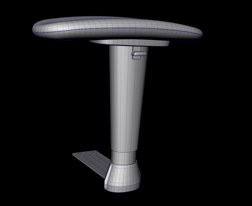 Chair armrests collection Low-poly 3D model_19