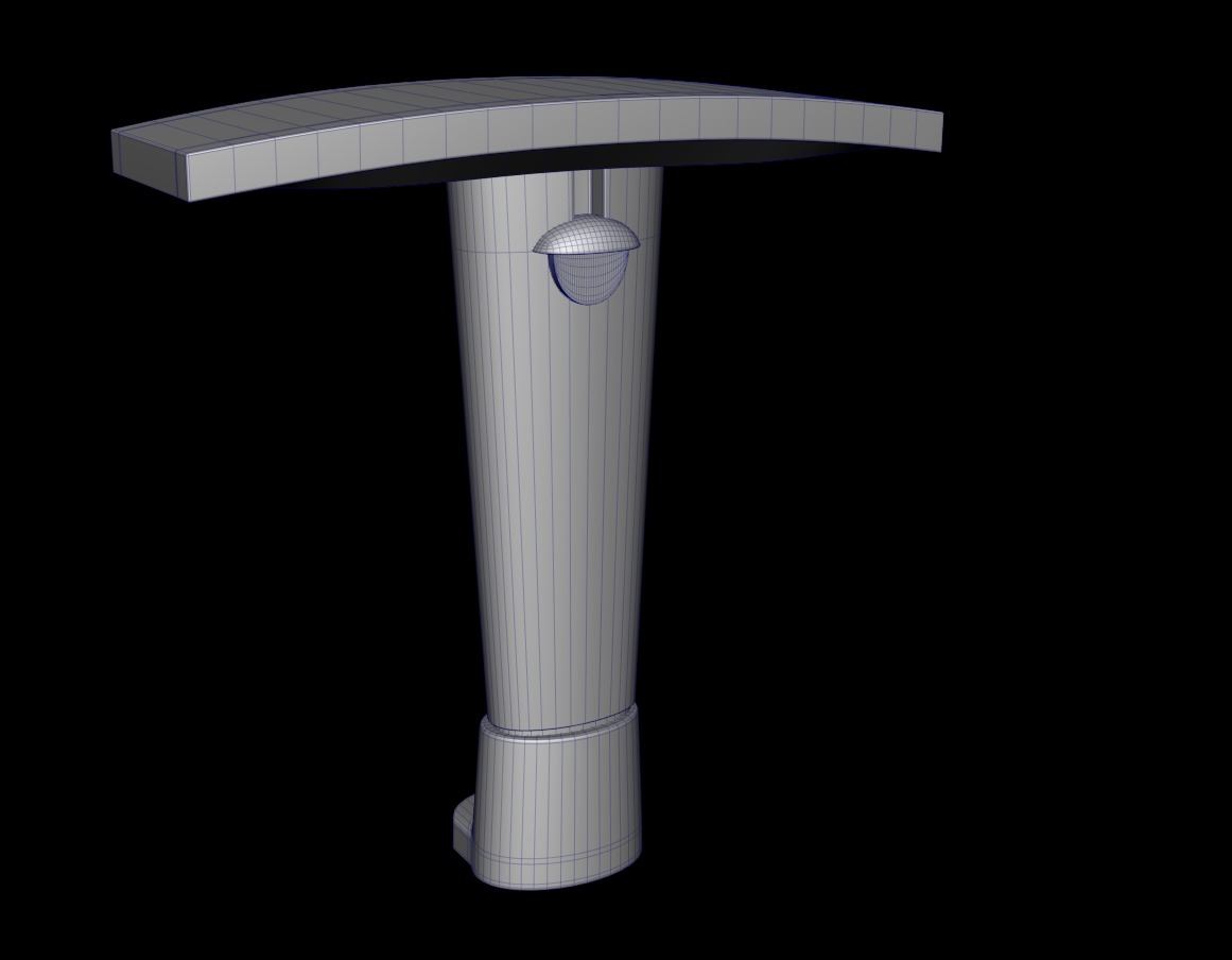 Chair armrests collection Low-poly 3D model_13