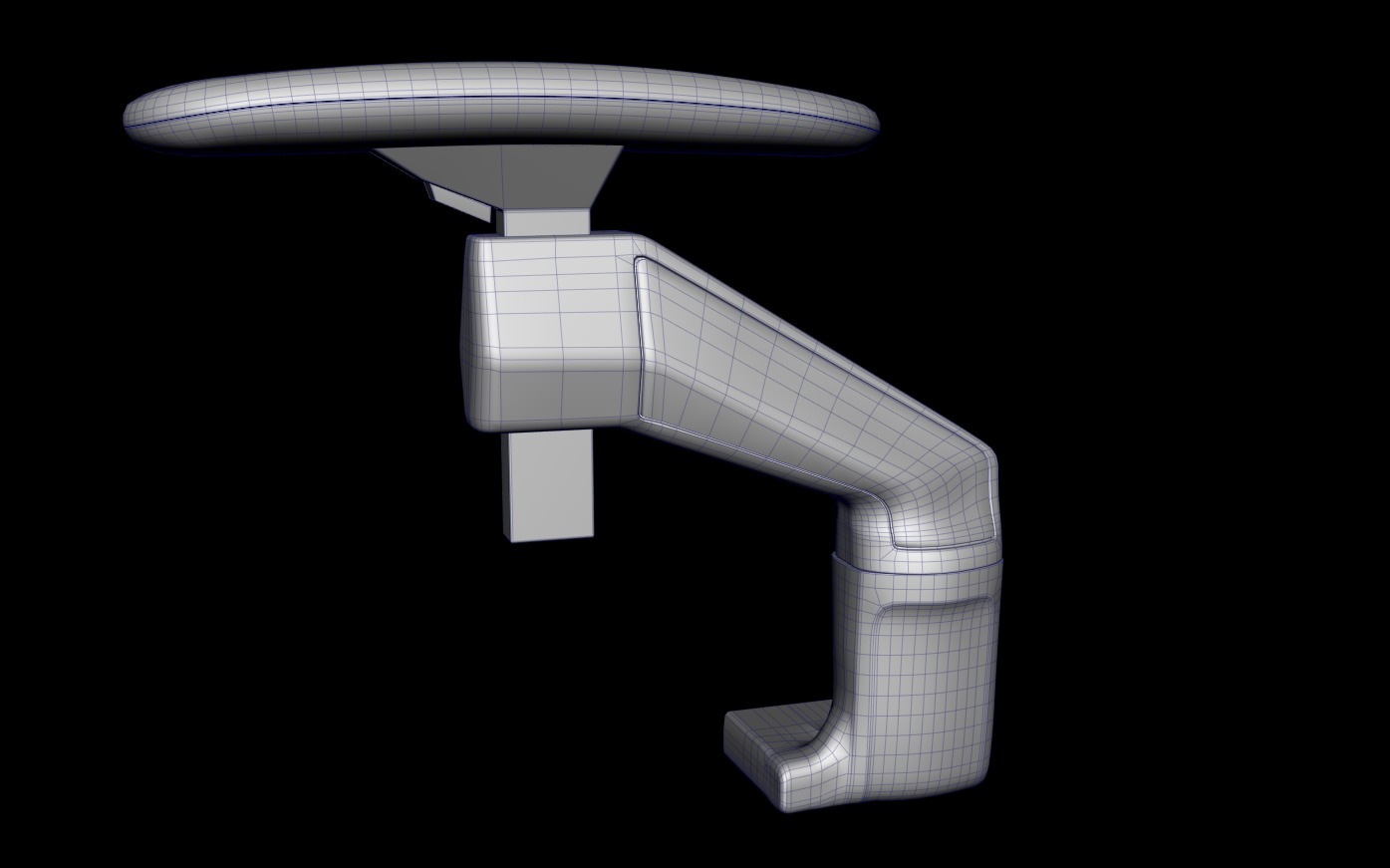 Chair armrests collection Low-poly 3D model_22