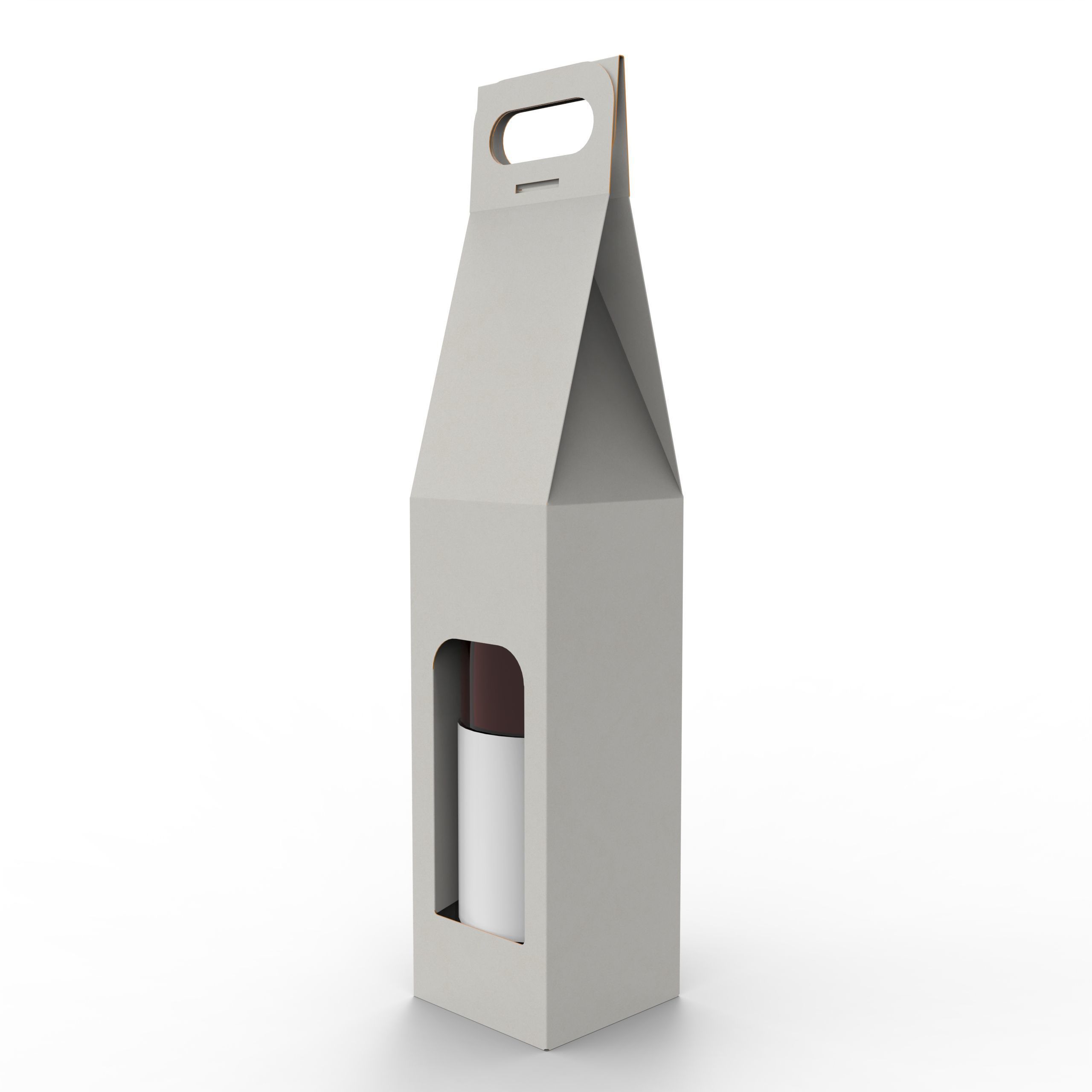 Packaging box holder for one wine bottle Texture_2