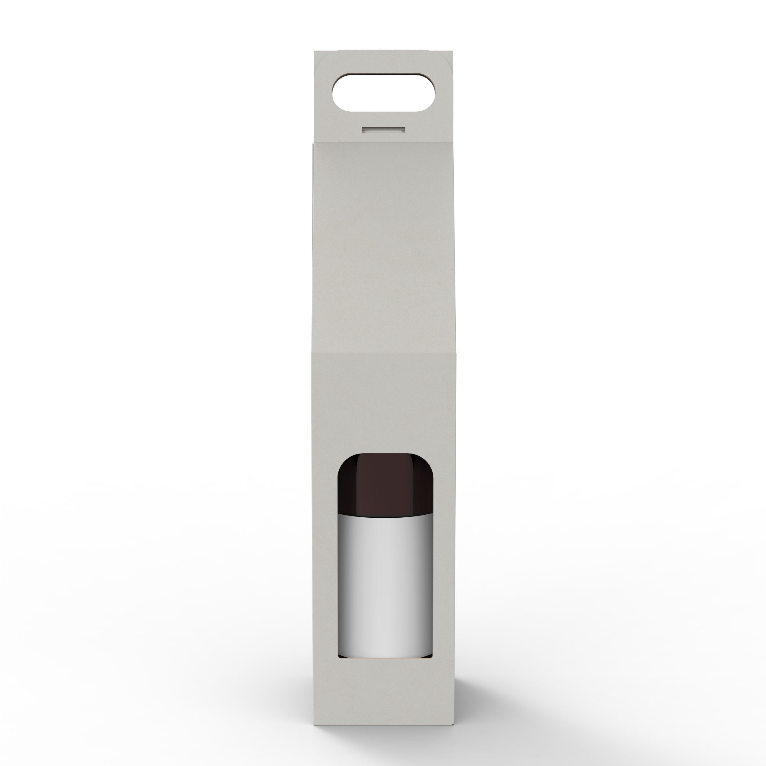 Packaging box holder for one wine bottle Texture_1