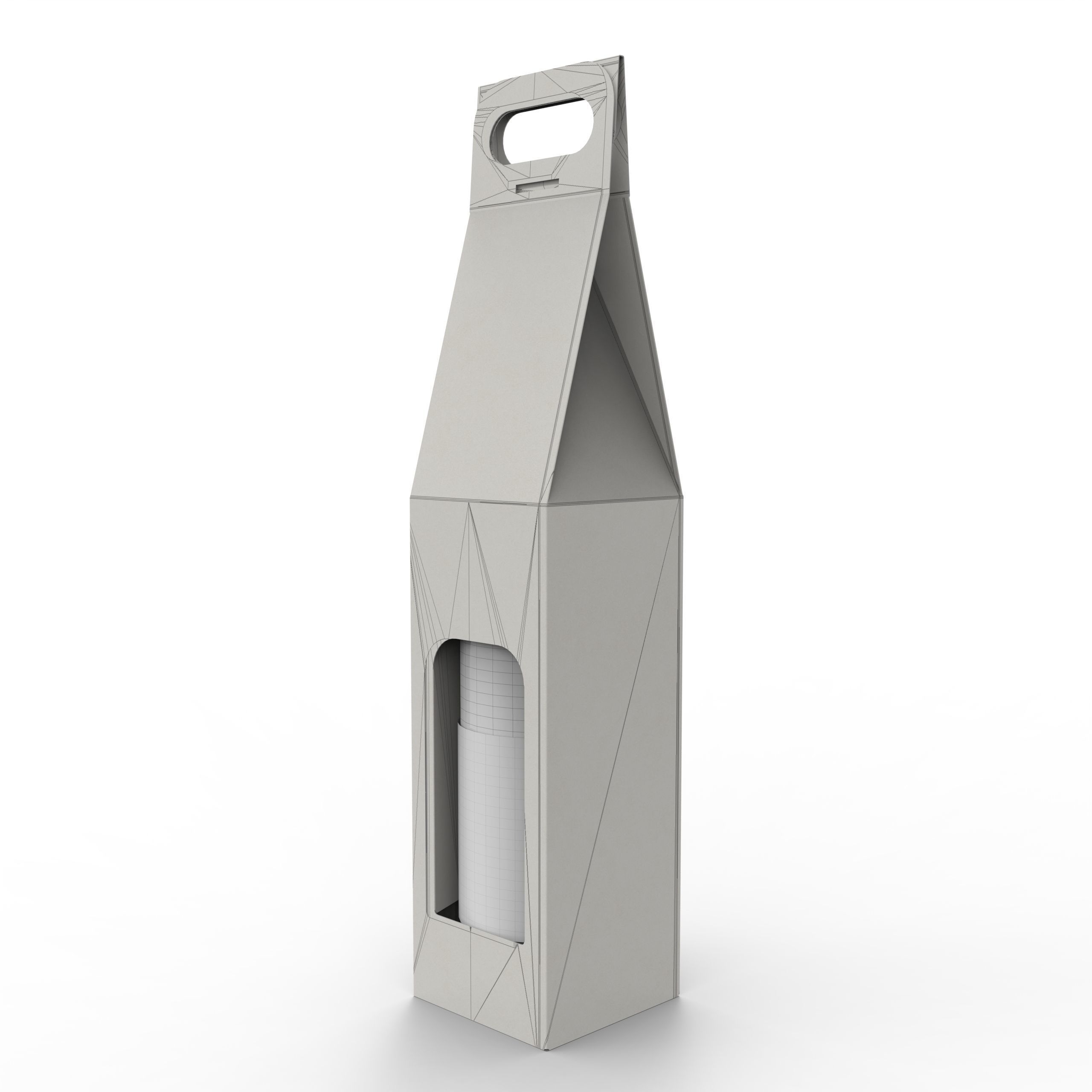 Packaging box holder for one wine bottle Texture_5