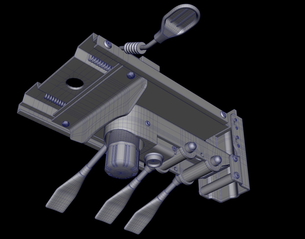 Chair levers collections Low-poly 3D model_2