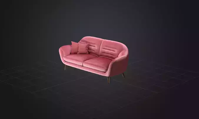 Modern pink sofa