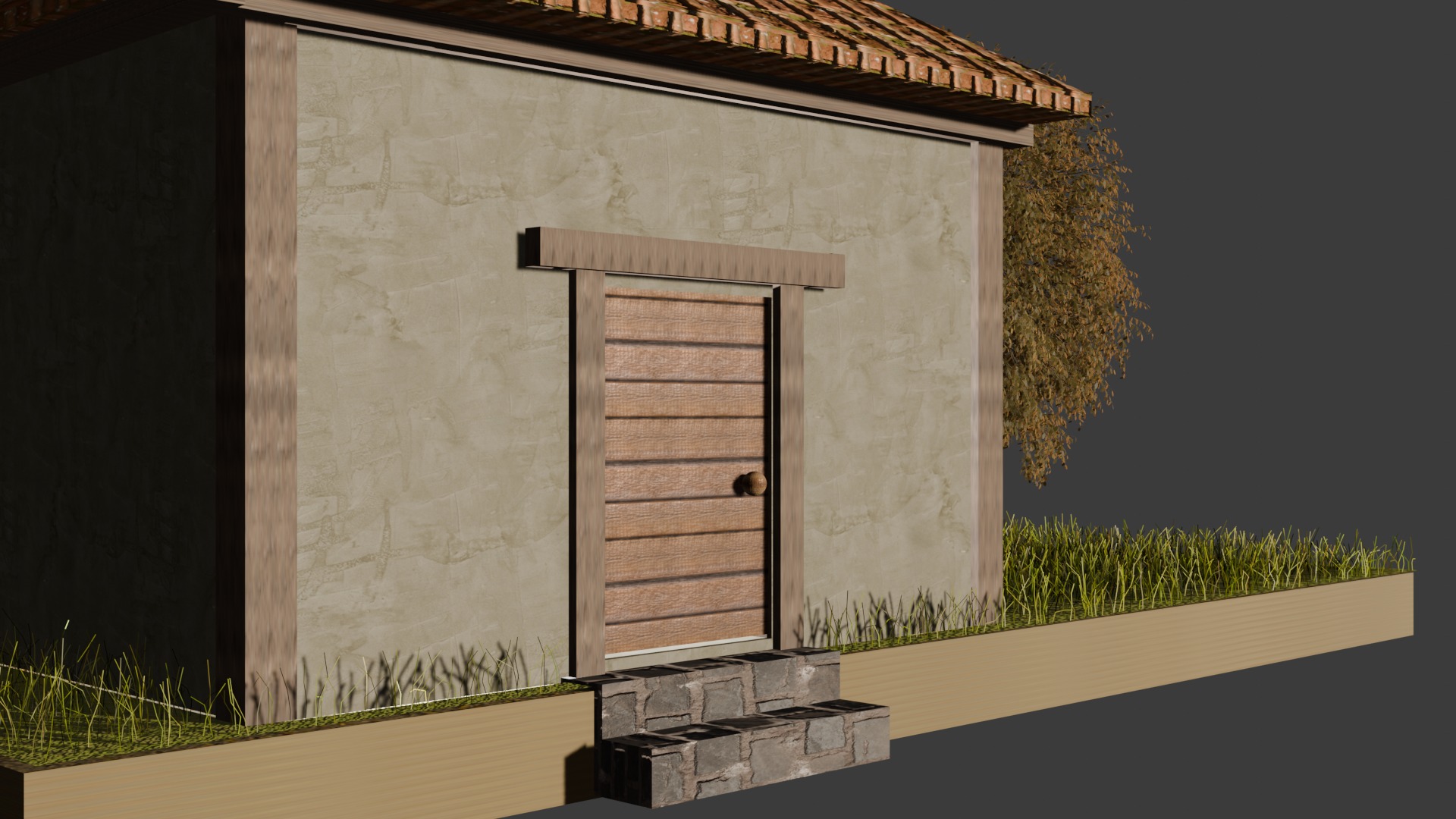 mini 3d forest house Low-poly 3D model_2