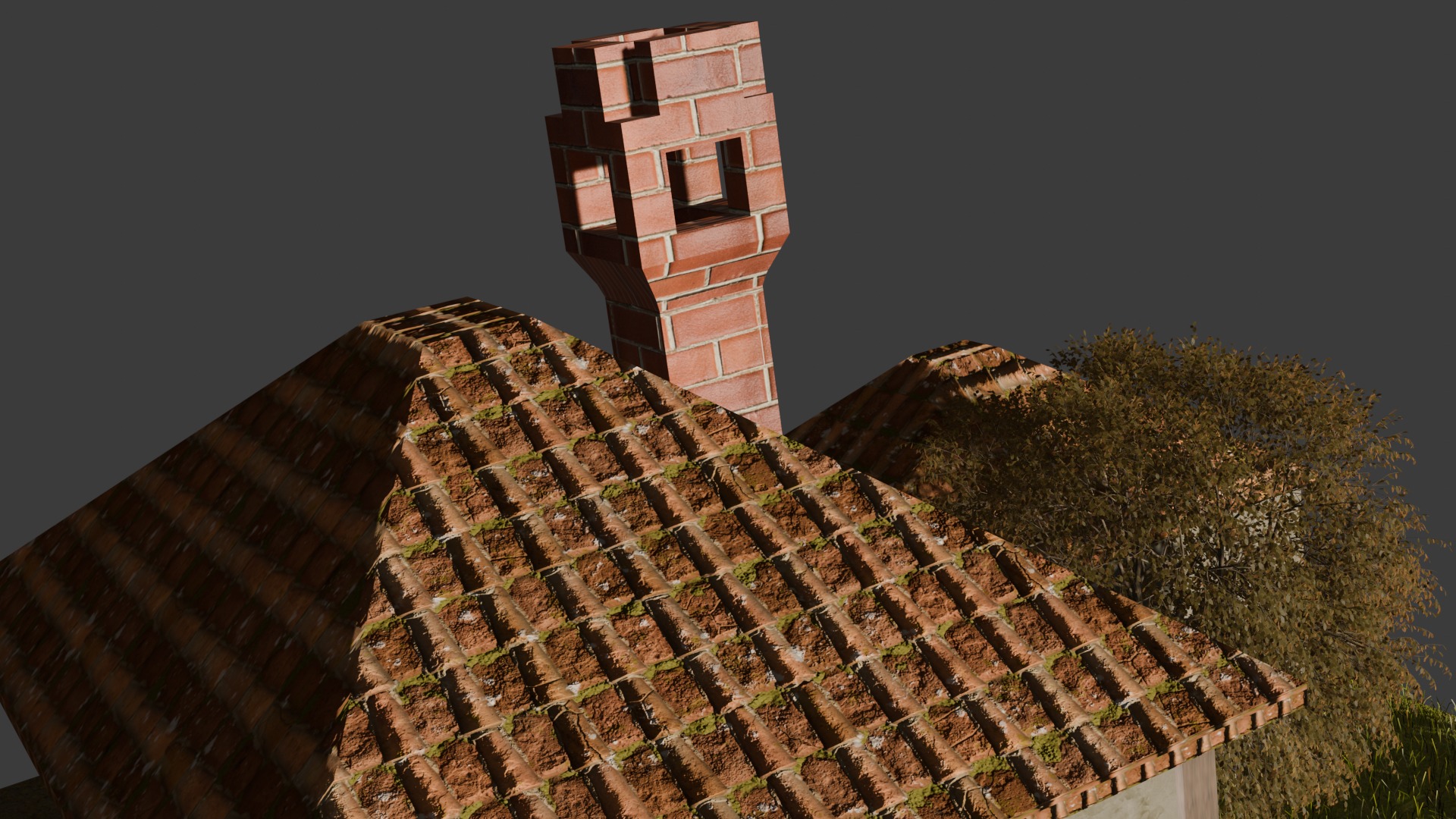 mini 3d forest house Low-poly 3D model_3