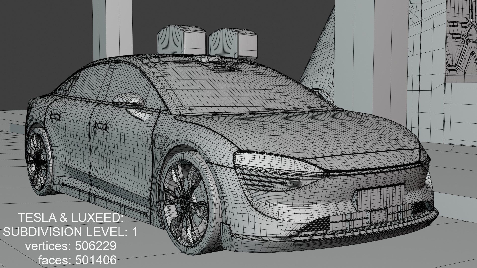 EV charging station IX 3D model_9