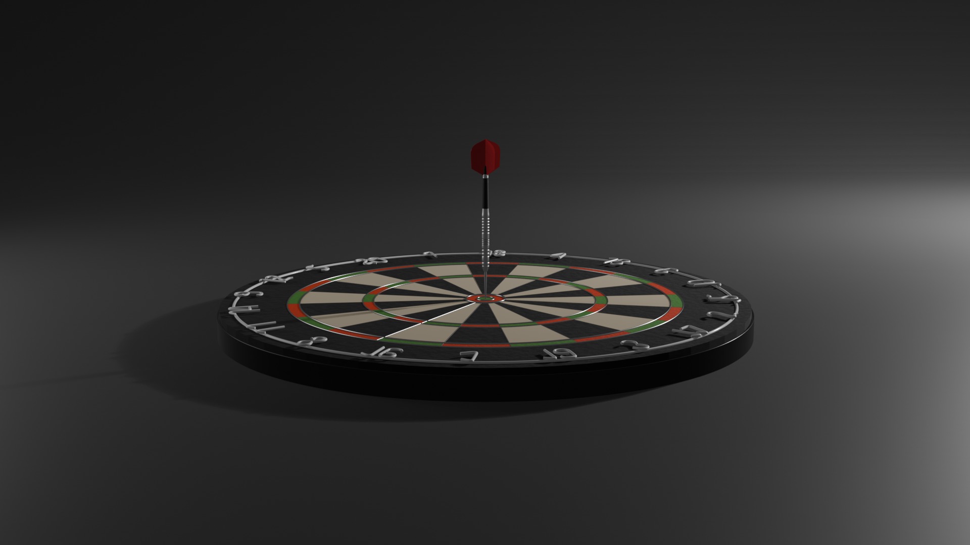 Dart Board Free 3D model_2