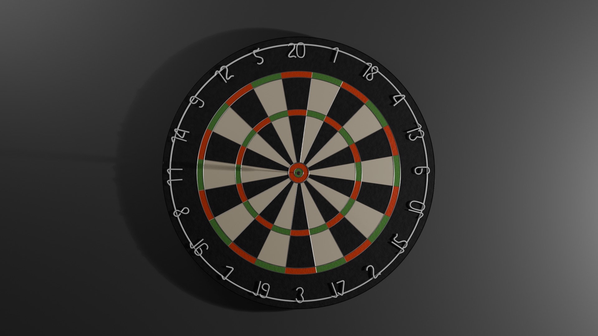 Dart Board Free 3D model_1