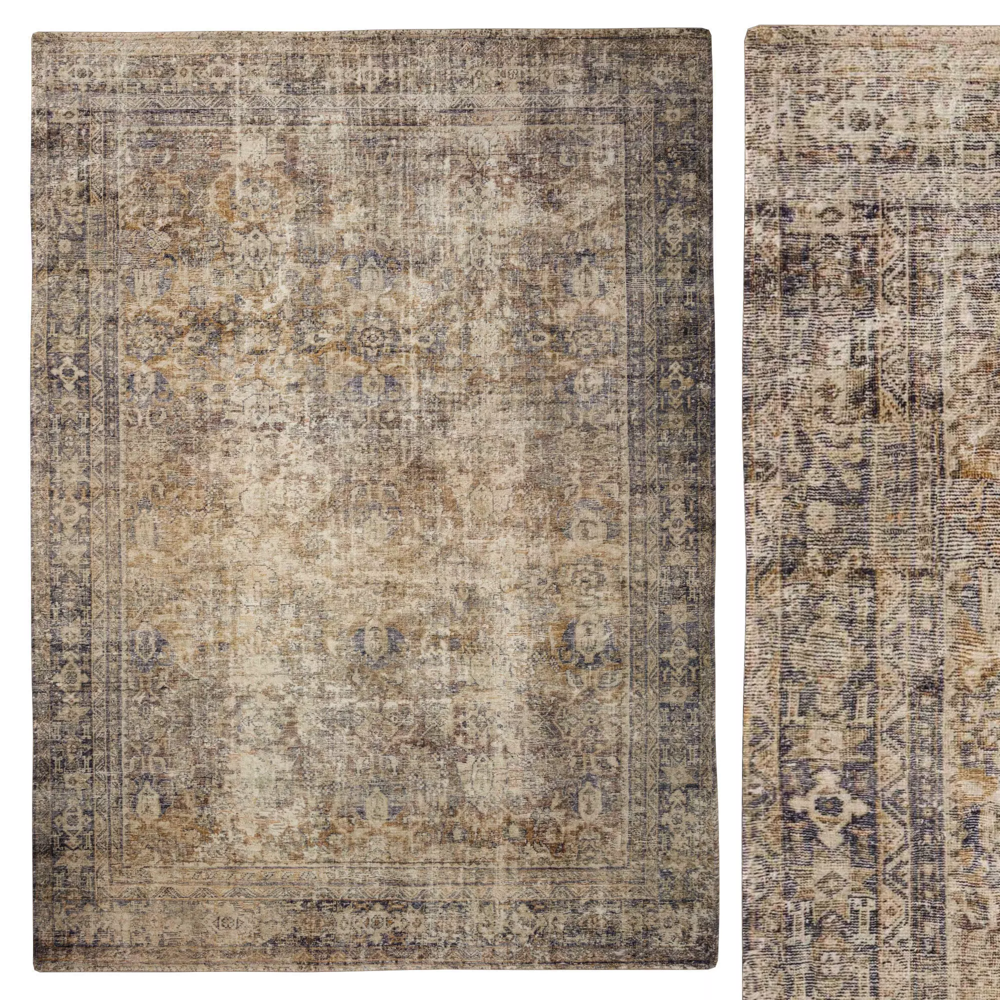 Loloi Morgan Sunset Ink Rug 3D model