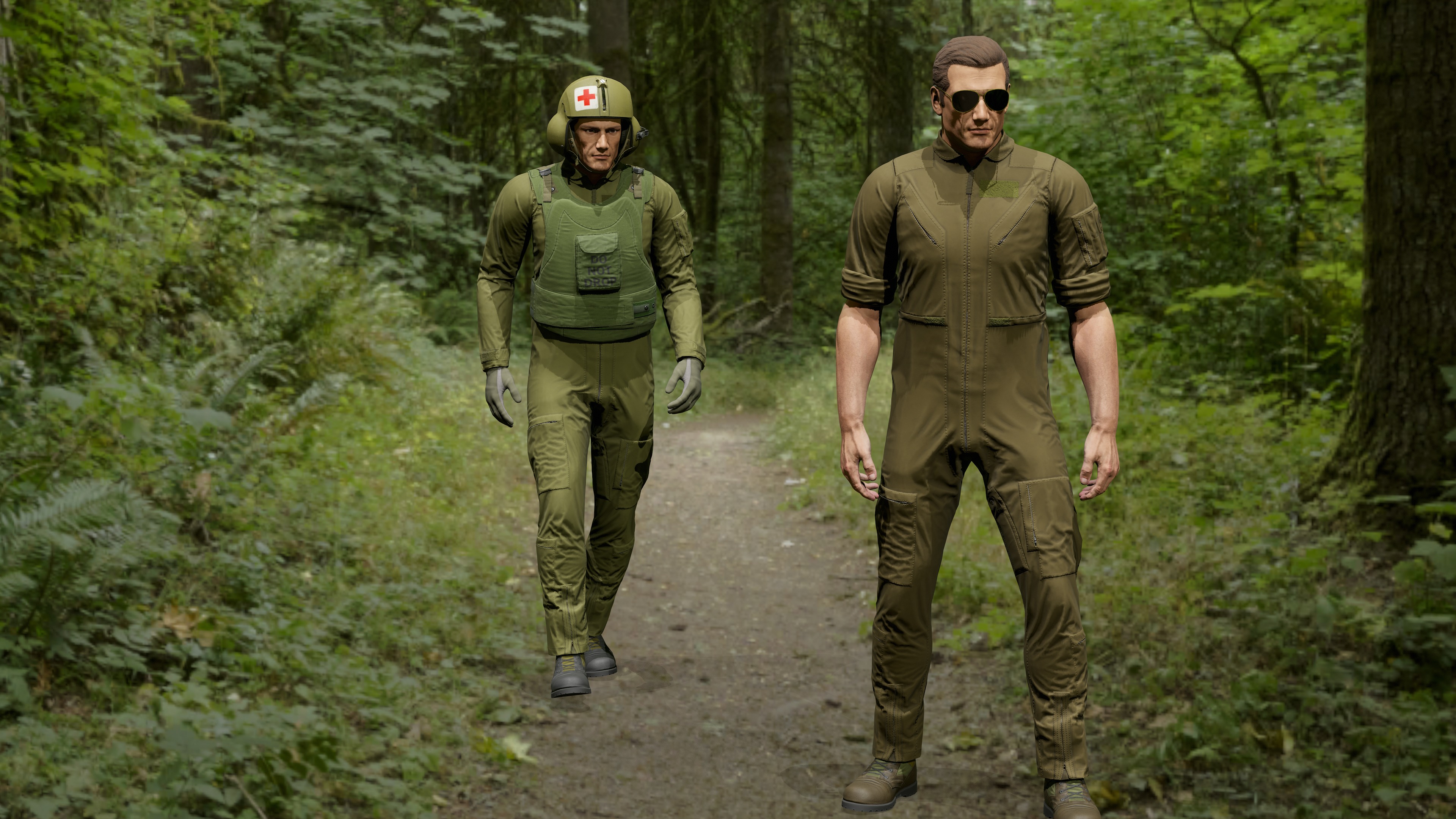 Pilot Low-poly 3D model_16