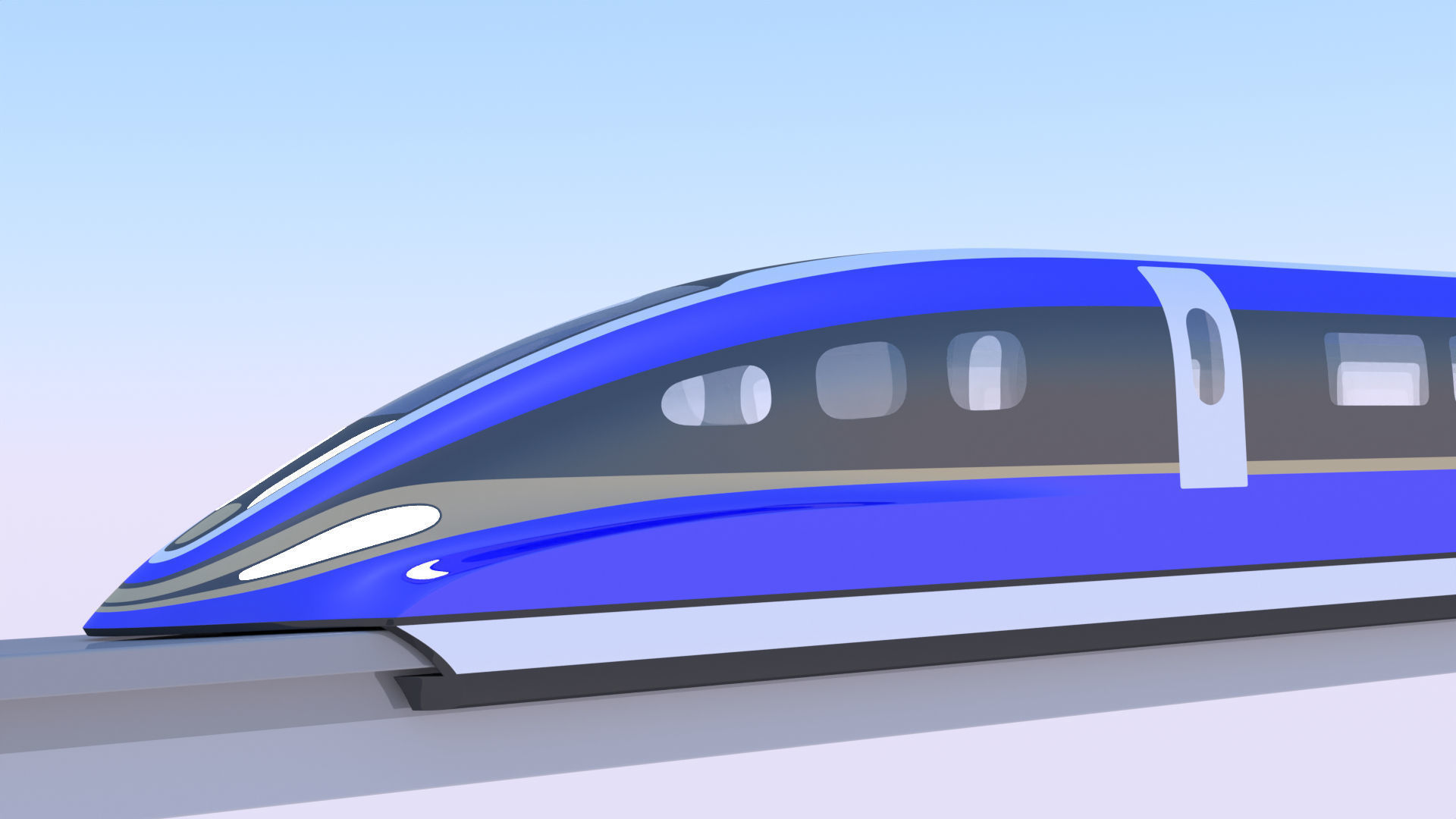 Future maglev and Tesla Robovan 3D Model Collection_4